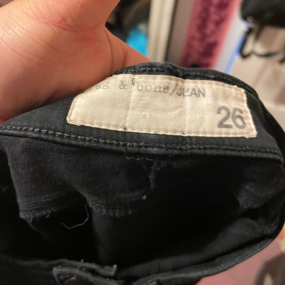 RAG & BONE BLACK PLUSH LEGGING PANTS - Picture 4 of 5